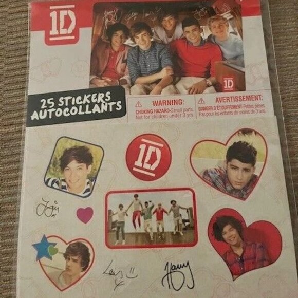 1D ONE DIRECTION 25 Collector Stickers with Liam Harry Niall Zayn Louis NIP Rare - Picture 2 of 5